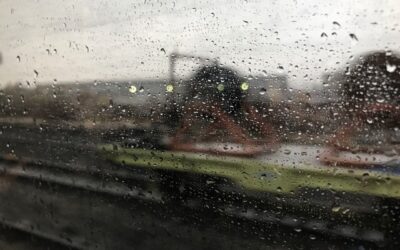 Amtrak in the Rain